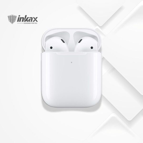 T02A VOC Bluetooth TWS Earphones 300mAh Charging Bin 4H Playtime Wireless Charging Touch Control White